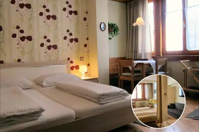 Ein Bett oder Betten in einem Zimmer der Unterkunft Pension Sonne Bed