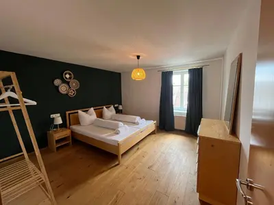 Ein Bett oder Betten in einem Zimmer der Unterkunft Schiller's Lakeside