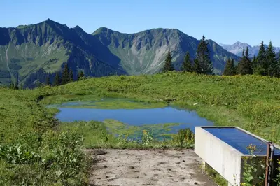 Naturlandschaft in der Nähe des Ferienhauses