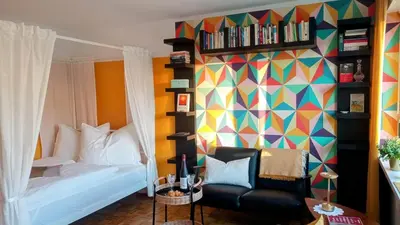 Ein Bett oder Betten in einem Zimmer der Unterkunft City-Studio