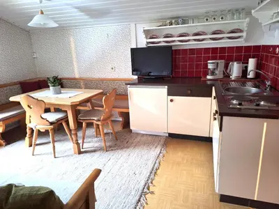 Küche/Küchenzeile in der Unterkunft Ferienwohnung Rüf