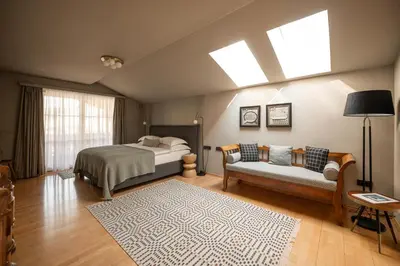 Ein Bett oder Betten in einem Zimmer der Unterkunft Chalet Toda