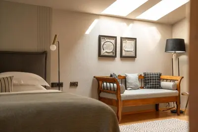Ein Bett oder Betten in einem Zimmer der Unterkunft Chalet Toda