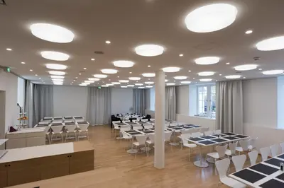 Der Geschäftsbereich oder Konferenzraum in der Unterkunft Seminar- und Businesshotel Schloss Hofen