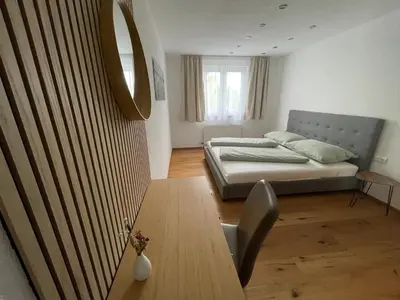 Ein Bett oder Betten in einem Zimmer der Unterkunft Ferienwohnung Mario am Bodensee