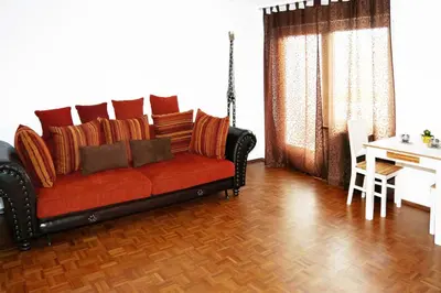 Ein Sitzbereich in der Unterkunft Hostel Villa Viva
