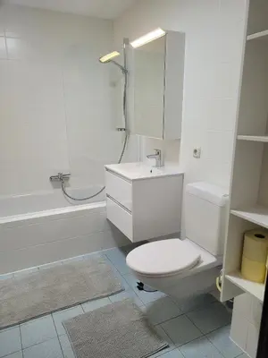 Ein Badezimmer in der Unterkunft Top3 Apartmenthaus Sonnenschein
