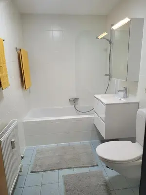 Ein Badezimmer in der Unterkunft Top3 Apartmenthaus Sonnenschein