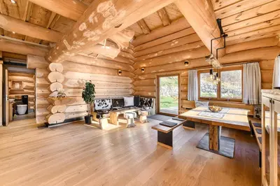 Küche/Küchenzeile in der Unterkunft Sonnenchalet Bomhuesle