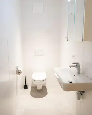 Ein Badezimmer in der Unterkunft Appartements Basecamp Warth