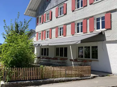 Das Gebäude in dem sich das Hotel befindet