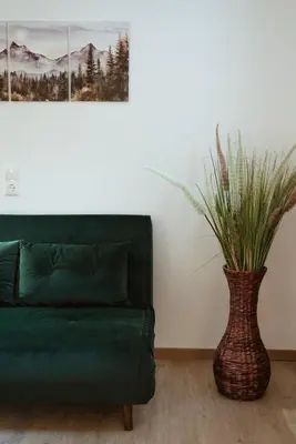 Ein Sitzbereich in der Unterkunft Haus Erlenau