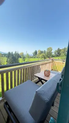 Ein Balkon oder eine Terrasse in der Unterkunft Auszeit mit Weitblick! Ankommen & Loslassen