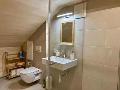 Ein Badezimmer in der Unterkunft Apartment ue433