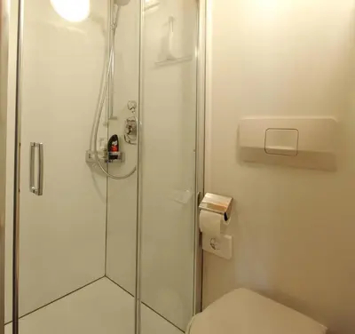 Ein Badezimmer in der Unterkunft Frühstückspension Rüf