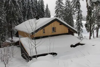 Ferienhaus Waldklause im Winter