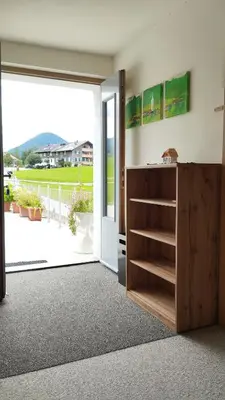 Ein allgemeiner Bergblick oder ein Berglick von der Ferienwohnung aus