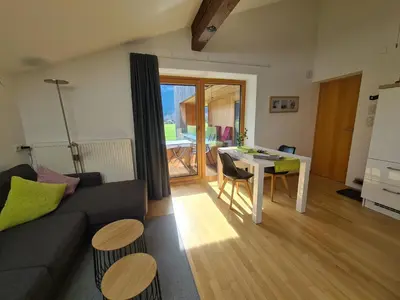 Ein Sitzbereich in der Unterkunft Ferienwohnung Greber Gertraud
