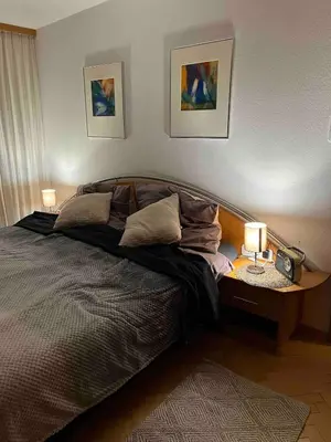 Ein Bett oder Betten in einem Zimmer der Unterkunft Kraftquelle Widum Sulzberg