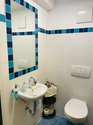Ein Badezimmer in der Unterkunft WS Ferienwohnung 1