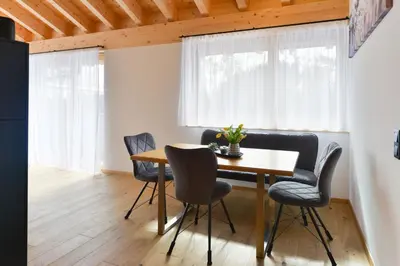 Ein Sitzbereich in der Unterkunft Haus Margrith Alpenblick Appartements