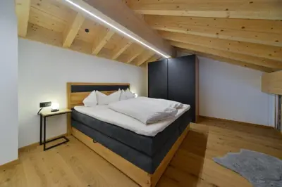 Ein Bett oder Betten in einem Zimmer der Unterkunft Haus Margrith Alpenblick Appartements
