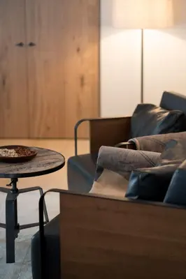 Ein Sitzbereich in der Unterkunft Design Apartment Carina