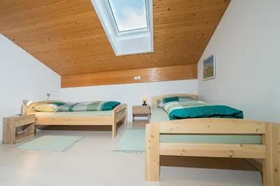 Ein Bett oder Betten in einem Zimmer der Unterkunft Appartement Hochjochblick