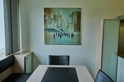 Ein Bett oder Betten in einem Zimmer der Unterkunft Ferienwohnung in Dormbirn