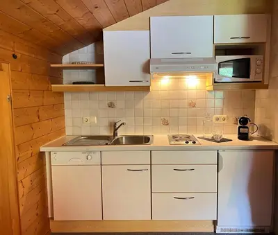 Küche/Küchenzeile in der Unterkunft Haus Kanisfluh