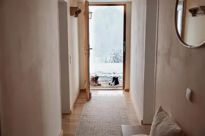 Ein Sitzbereich in der Unterkunft Am Sonnenhang
