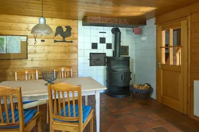 Küche/Küchenzeile in der Unterkunft Chalet Alte Mühle