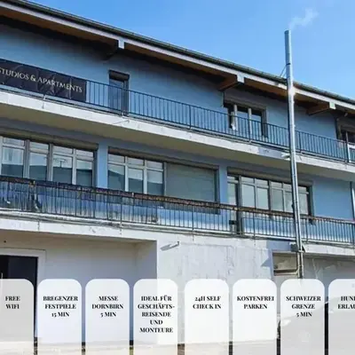 CROWN LIVING Babylon Studios Lustenau - Studios nahe Messe und Schweizer Grenze