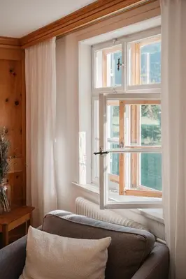 Ein Sitzbereich in der Unterkunft Hus Sigritta