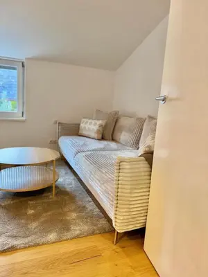 Ein Sitzbereich in der Unterkunft Haus Rautenweg