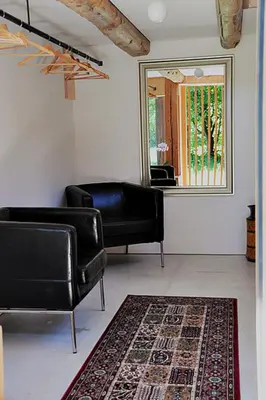 Ein Sitzbereich in der Unterkunft Ferienwohnung Reichart