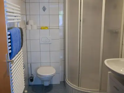 Ein Badezimmer in der Unterkunft Haus Gallys