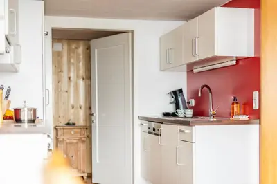 Küche/Küchenzeile in der Unterkunft Ferienwohnung Firstblick