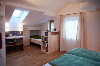 Ein Bett oder Betten in einem Zimmer der Unterkunft Haus Topa