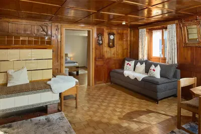 Ein Sitzbereich in der Unterkunft Ferienwohnung Naturblick