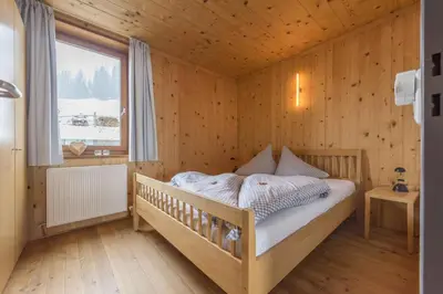 Ein Bett oder Betten in einem Zimmer der Unterkunft Apartment near Slopes in Warth-Vorarlberg 44984