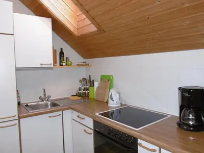 Küche/Küchenzeile in der Unterkunft Apartment Friesenhof Blank in Sulzberg by Interhome