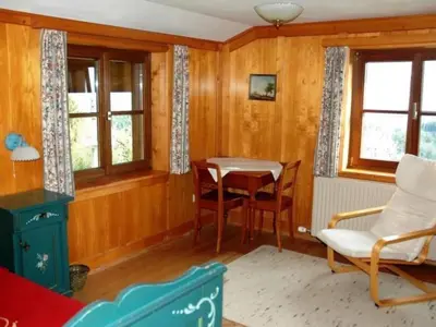 Ein Sitzbereich in der Unterkunft Holiday Home Dünser in Dünserberg by Interhome