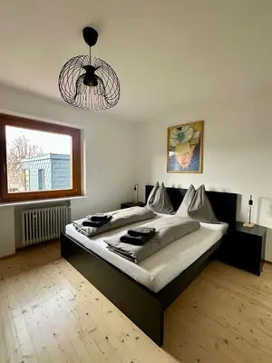 Ein Bett oder Betten in einem Zimmer der Unterkunft Apartment 22