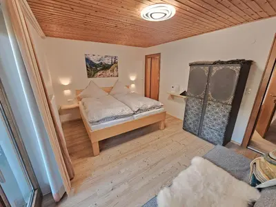 Ein Bett oder Betten in einem Zimmer der Unterkunft Pension Panorama Warth