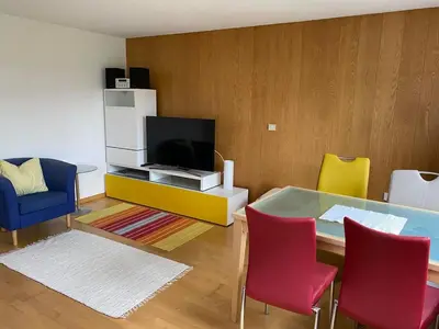 TV/Unterhaltungsangebot in der Unterkunft Ferienwohnung Wolfurt