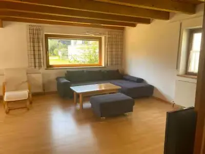 Ein Sitzbereich in der Unterkunft Ferienhaus Wolfurt