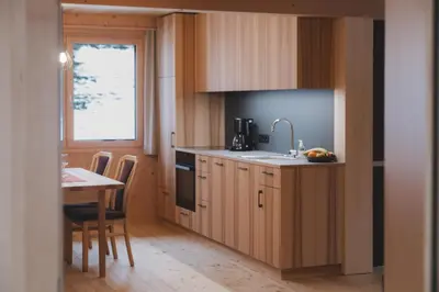 Küche/Küchenzeile in der Unterkunft Ferienwohnung Flatz