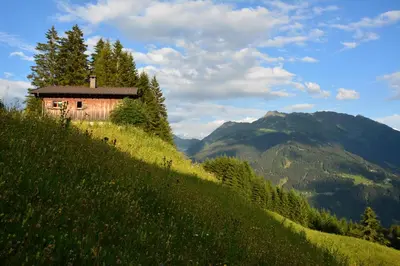 Naturlandschaft in der Nähe des Ferienhauses