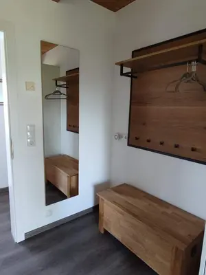 Ein Bett oder Betten in einem Zimmer der Unterkunft Ferienwohnung Hard am Bodensee